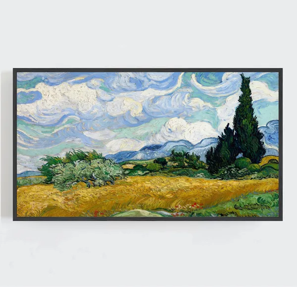 Wheatfield With Cypresses, Van Gogh Vintage Art Print