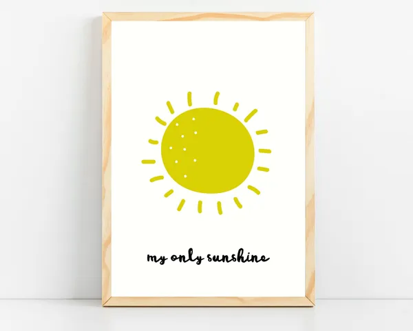 Rainbow Print Nursery Decor, Girls Bedroom Art Print