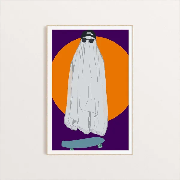 Halloween Cool Boo Cool Ghost Art Print