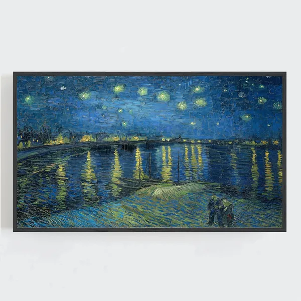 Van Gogh Starry Night Over Rhone Wall Art Print