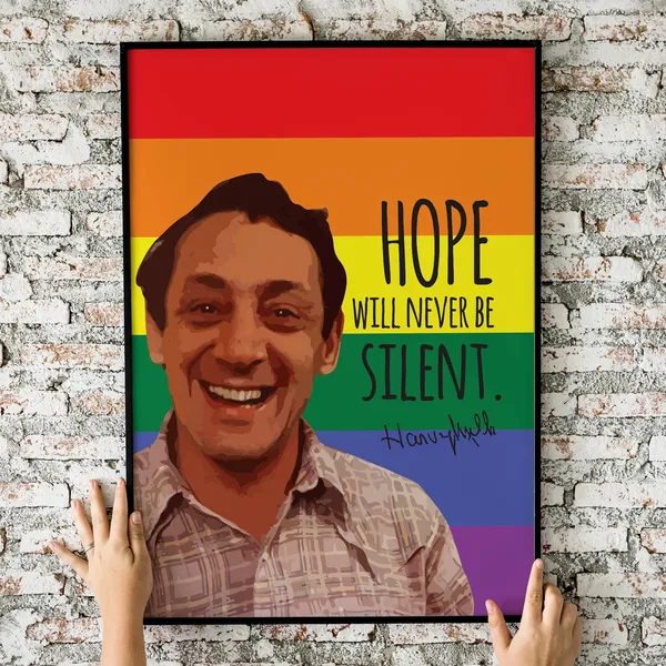 Harvey Milk Quote, LGBTQ Equality Inspiration Poster