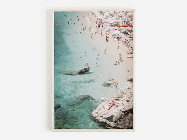 Hvar Beach Croatia Coast Coastal Art Print