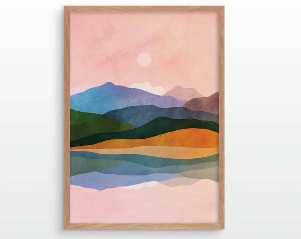 By The Ocean Art Print, Coastal Wall Decor