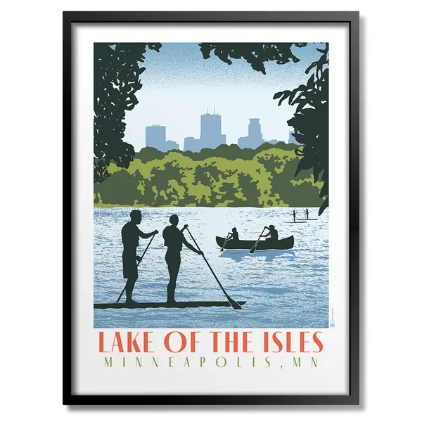 Lake Of The Isles Art Print, Nature Landscape