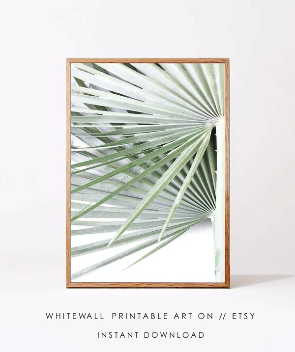 Palm Leaf Tropical Botanical Art Print