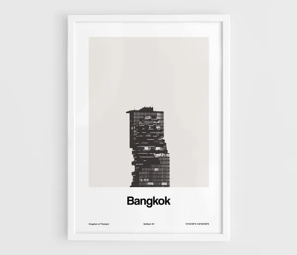 Bangkok Skyline, King Power Mahanakhon Travel Poster