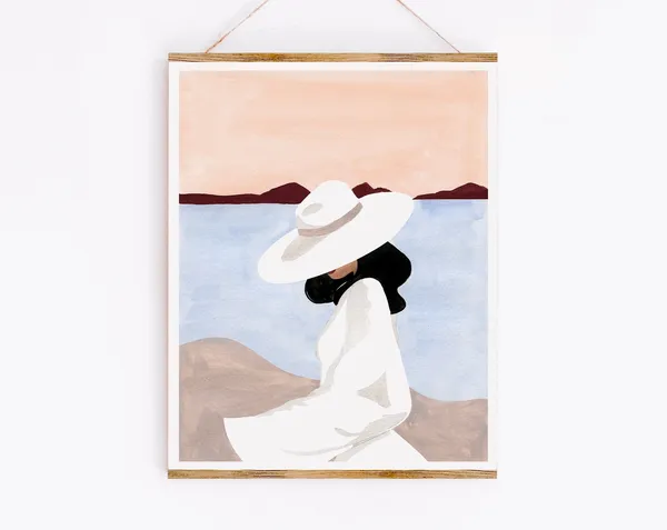 Sunset Dreamer Art Print, Sabina Fenn Illustration
