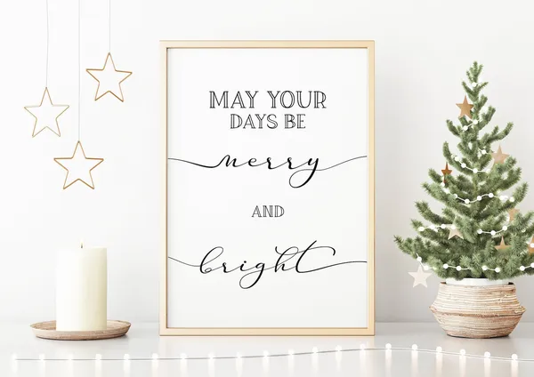 May Your Days Be Merry And Bright Christmas Print