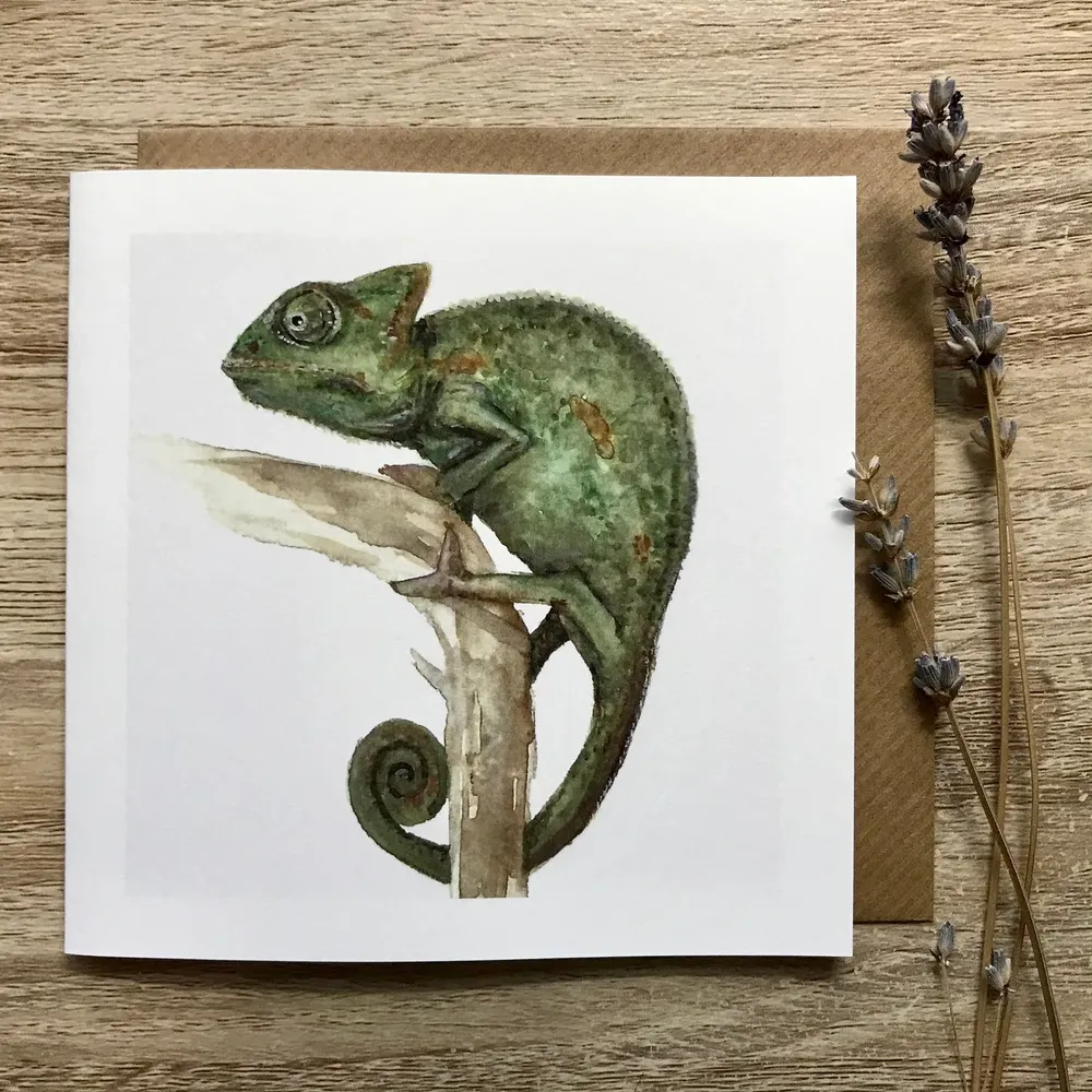 Chameleon Card Art Print