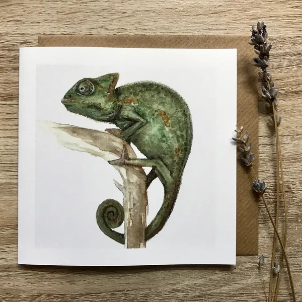 Chameleon Card Art Print
