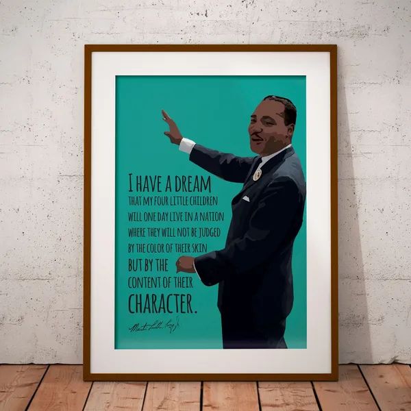 Martin Luther King Jr Civil Rights Quote Poster