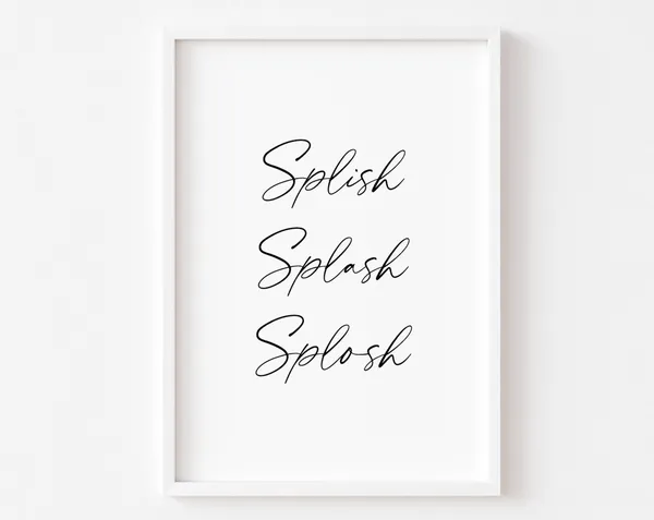 Funny Toilet Bathroom Wall Art Print Decor