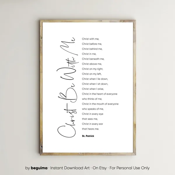 Prayer Of St Patrick Christian Art Print