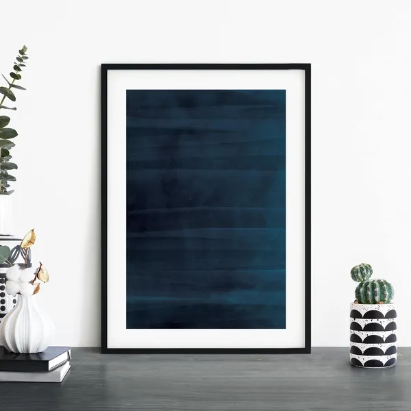 Deep Blue Sea Abstract Art Print