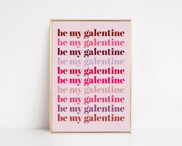 Galentine's Day Decor Art Print, Party Decor
