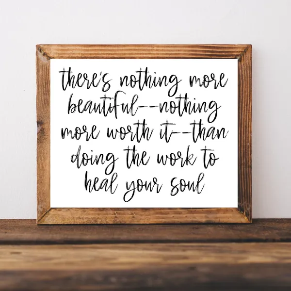 Therapist Decor Office Gifts, Mental Health Art Print