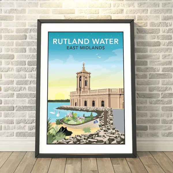 Rutland Water East Midlands Travel Poster