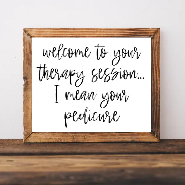 Nail Salon Decor Pedicure Beauty Spa Sign Art