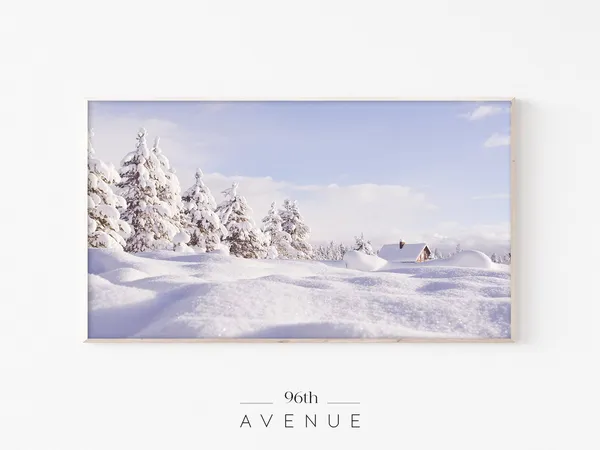 Winter Snowy Landscape Art Print
