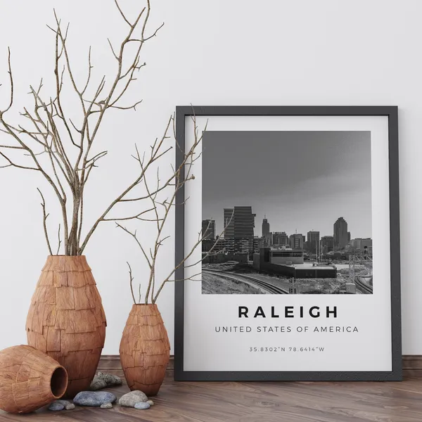 Raleigh Landscape Poster Print