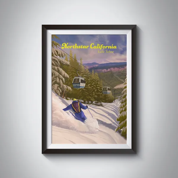 Northstar California Resort Vintage Travel Poster