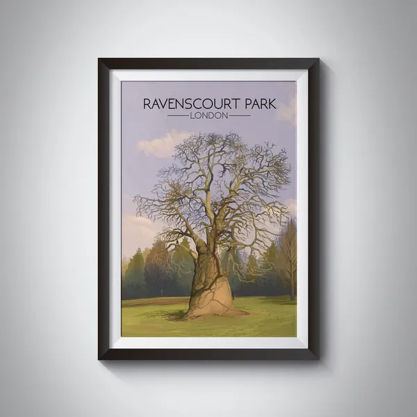 Ravenscourt Park London Vintage Travel Poster