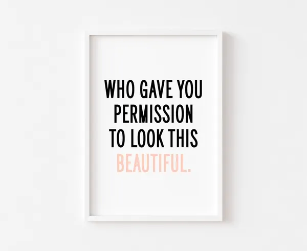Rude Quote Bedroom Decor Typography Art Print