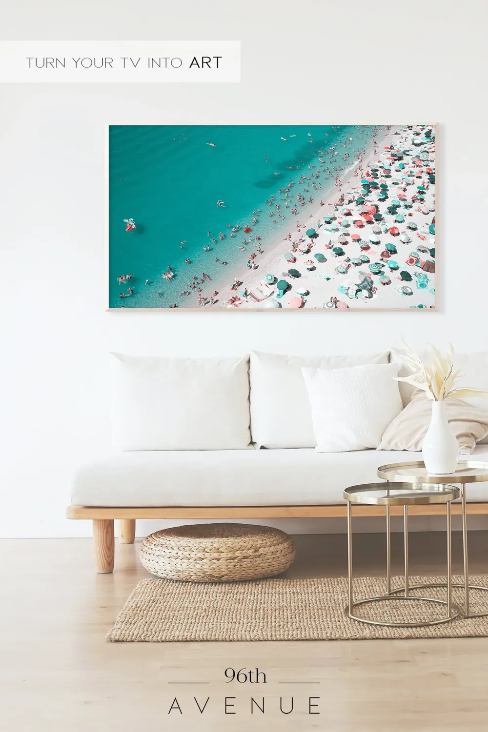 Aerial Beach, Coastal Wall Art Print - Image 2