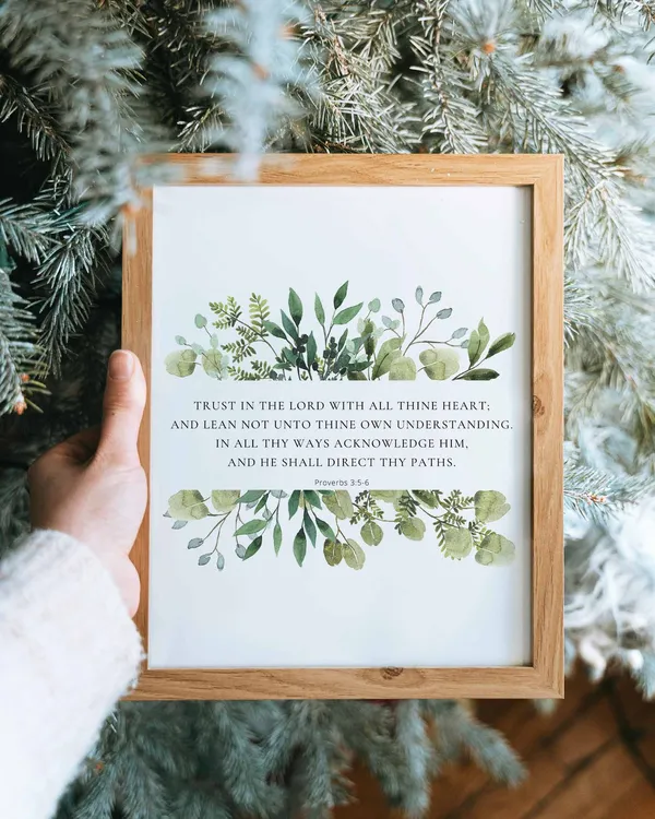 Proverbs 35 6 Christian Scripture Art Print
