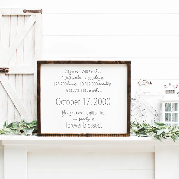 The Gift Of Life Nursery Decor Wall Art Print