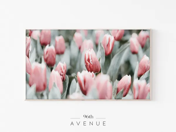 Spring Tulips For Frame TV Art Print