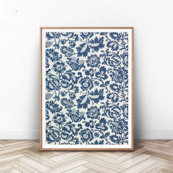 William Morris Botanical Flower Pattern Art Print