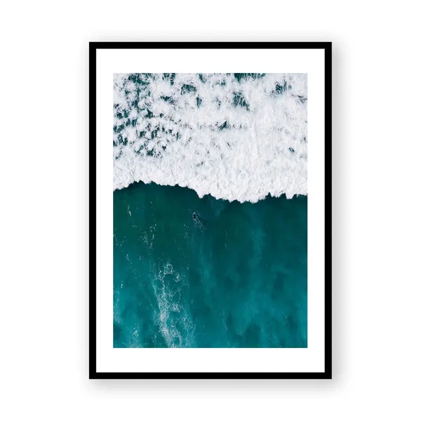 Venice Beach California Ocean Art Print, Surf Waves