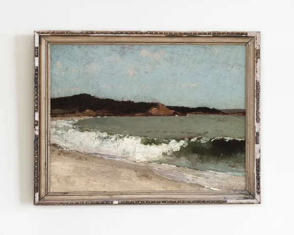 Vintage Seascape Painting, Coastal Ocean Art Print