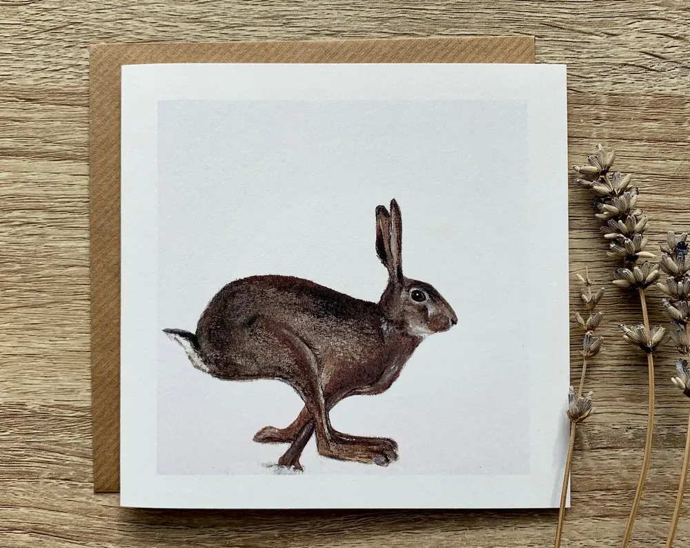 Hare Card Art Print