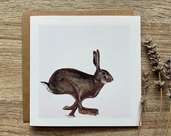 Hare Card Art Print
