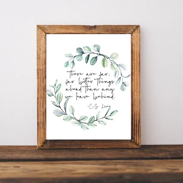 C. S. Lewis Quote Art Print, Christian Wall Decor
