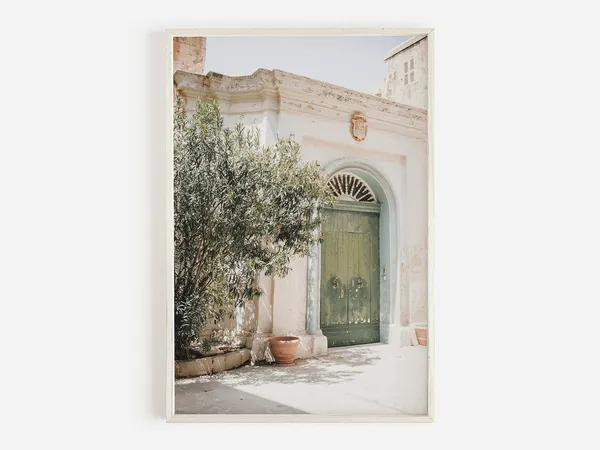 Olive Door Print, Puglia Italy Architecture Art