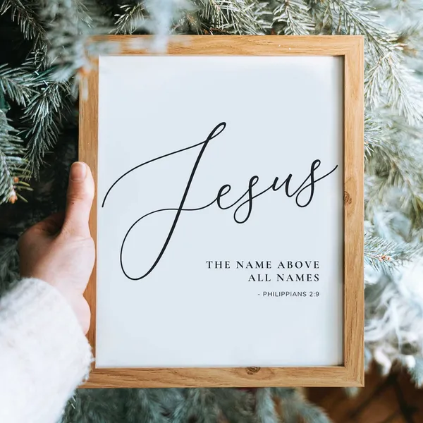 Philippians 2:9 Jesus, Name Above All Names Poster