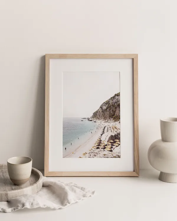 Beach Ocean Art Print, Modern Minimalist Boho