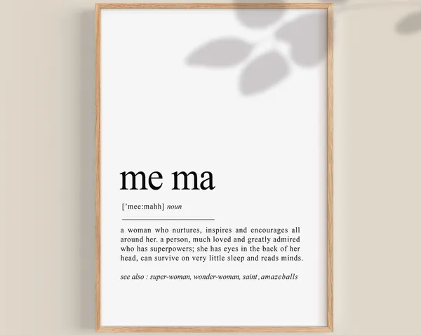 Irish Mammy Definition, Funny Mum Gift Print
