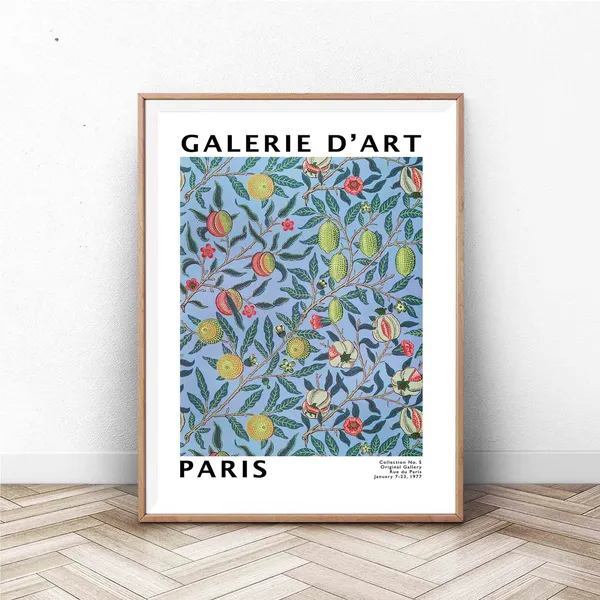 Paris Art Exhibition Poster, Mid-Century Wall Art