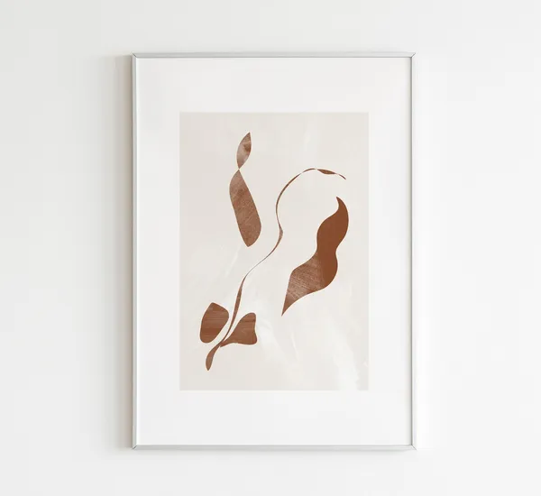 Boho Geometric Line Art Print, Scandinavian Style