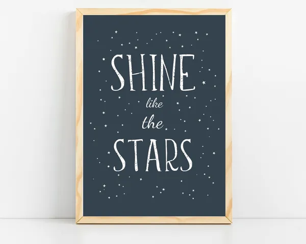 Space Themed Nursery Art Print for Baby Boy Decor