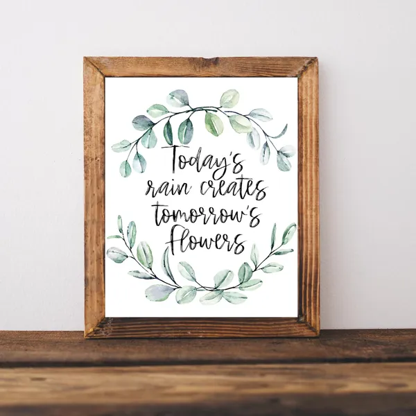 Spring Prints Poster Decor for Front Porch