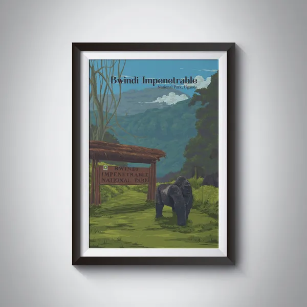Bwindi Impenetrable Forest, Uganda Travel Poster Print