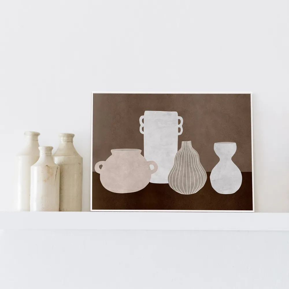Vases Wall Art, Modern Scandinavian Art Print - Image 2
