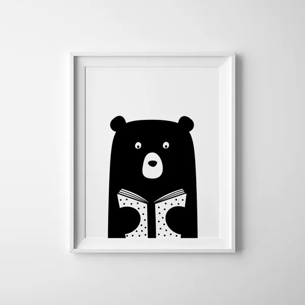 Bear Nursery Print for Kids Room and Playroom
