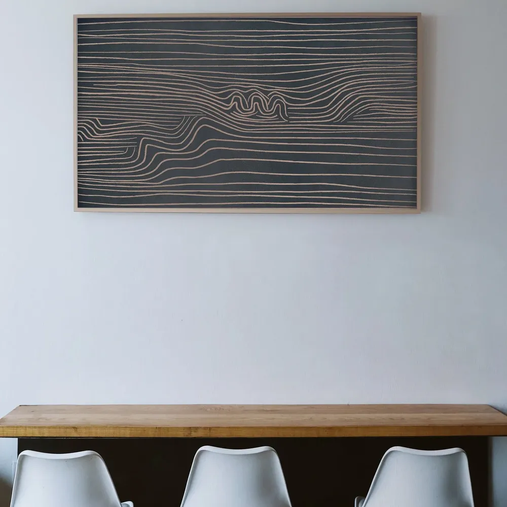 Modern Abstract Lines Wall Art Print - Image 2