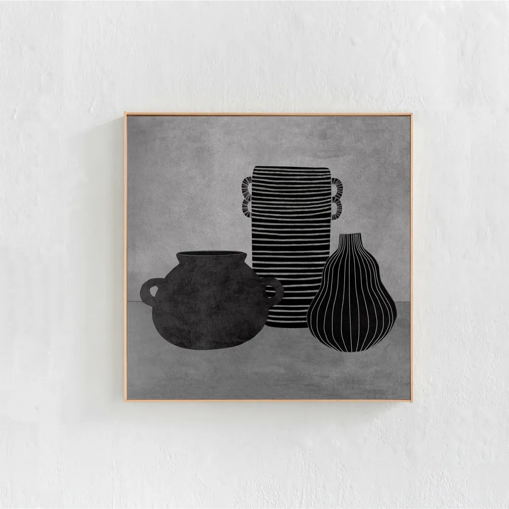 Vases Art, Modern Scandinavian Scandi Boho Print